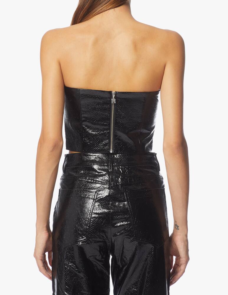 rinascente Rotate Faux leather top Emili