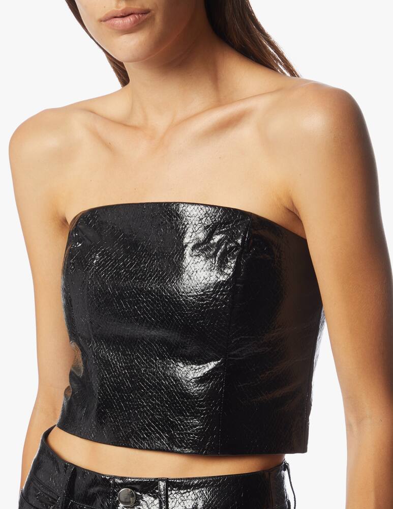 rinascente Rotate Faux leather top Emili