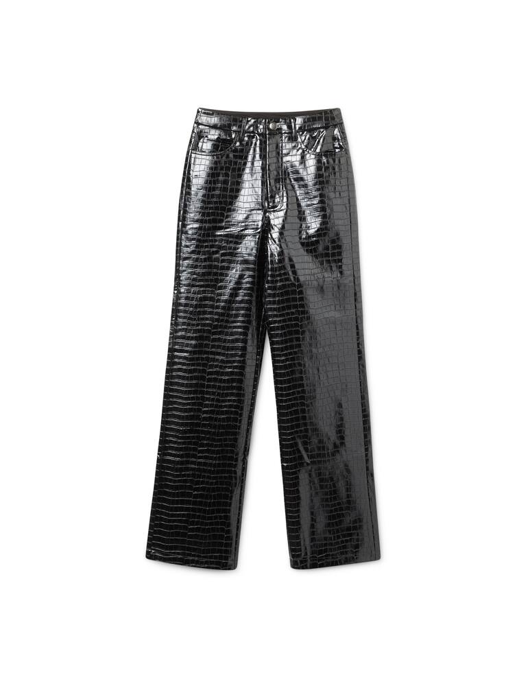 rinascente Rotate Pantaloni a zampa in similpelle Rotie