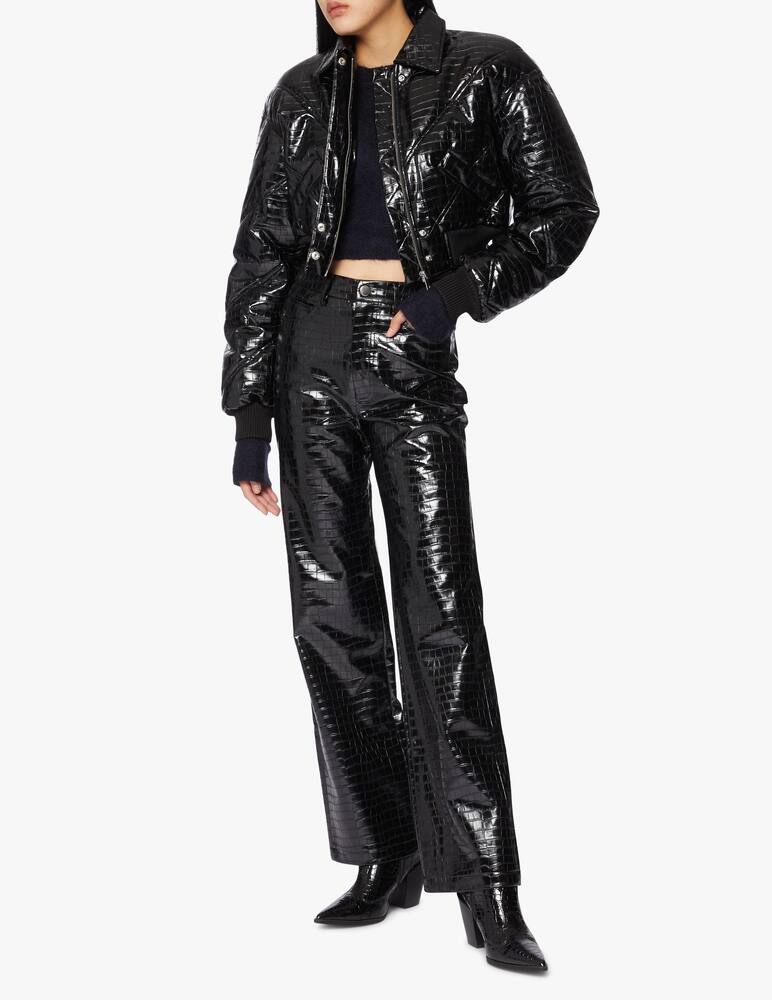 rinascente Rotate Pantaloni a zampa in similpelle Rotie