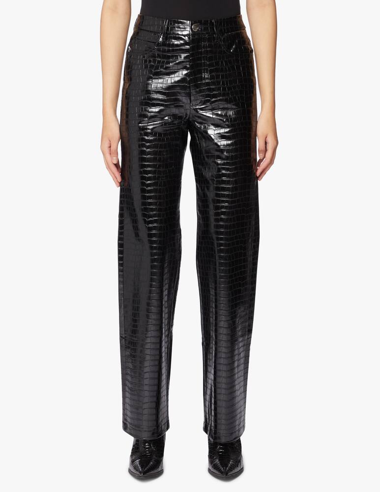 rinascente Rotate Pantaloni a zampa in similpelle Rotie