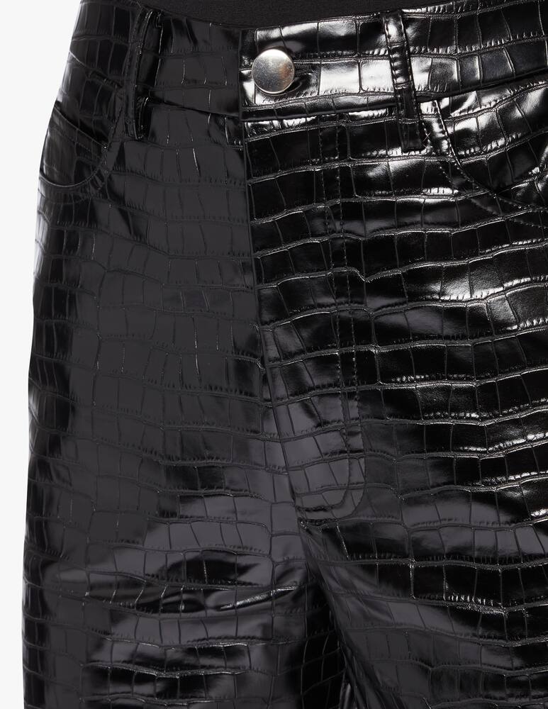 rinascente Rotate Pantaloni a zampa in similpelle Rotie