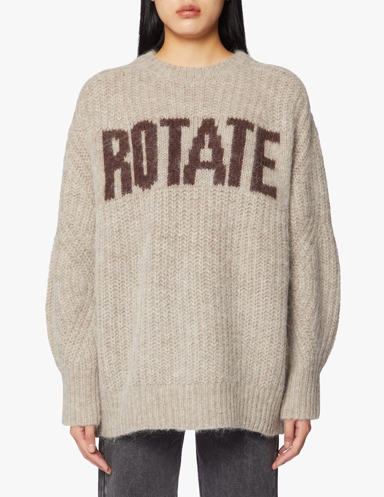 rinascente Rotate Wool blend jumper Brandy