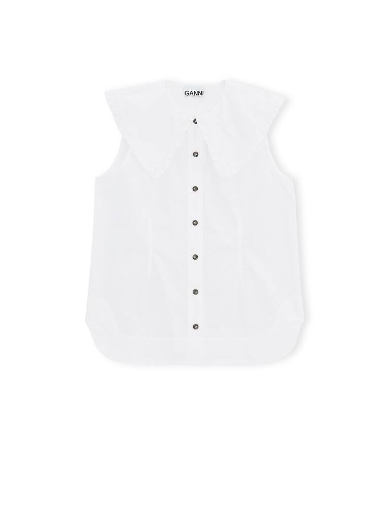 rinascente Ganni Sleeveless cotton shirt