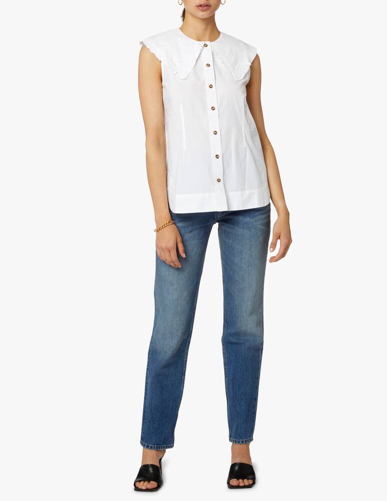 rinascente Ganni Sleeveless cotton shirt