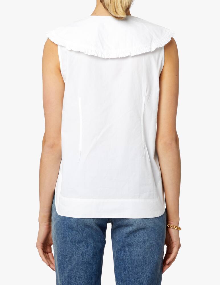 rinascente Ganni Sleeveless cotton shirt