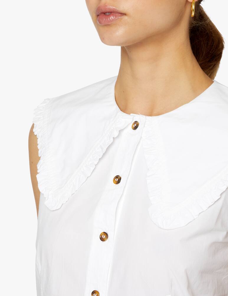 rinascente Ganni Sleeveless cotton shirt