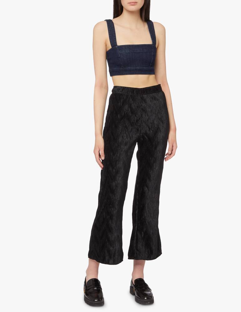 rinascente Ganni Pantaloni a zampa plissetati