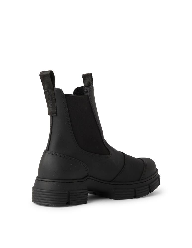 rinascente Ganni Stivaletto in gomma riciclata - nero