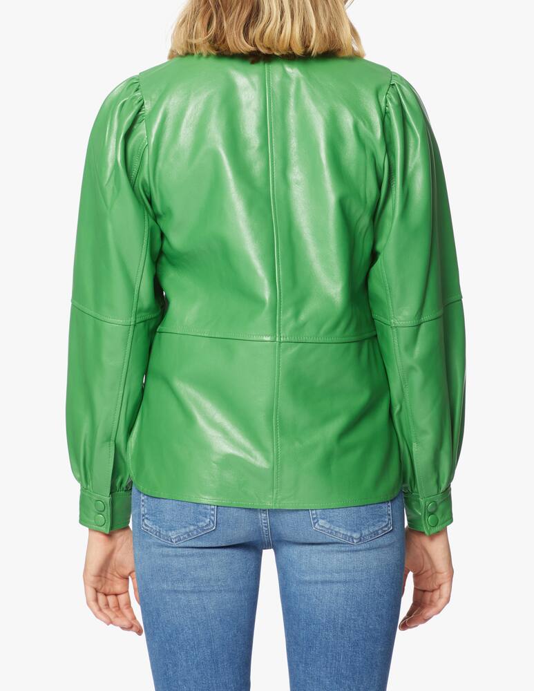 rinascente Ganni Leather shirt