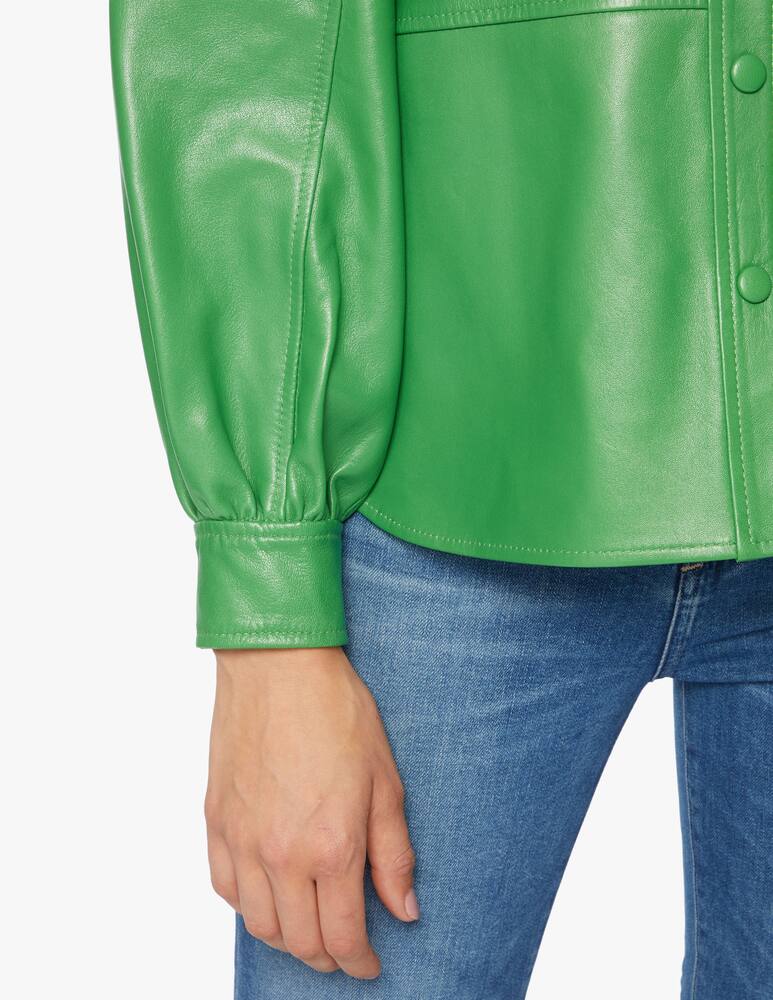 rinascente Ganni Leather shirt