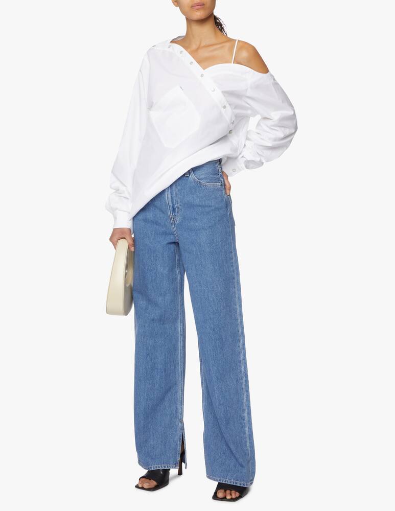 rinascente Ganni High rise wide-leg jeans