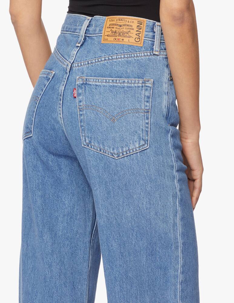 rinascente Ganni High rise wide-leg jeans