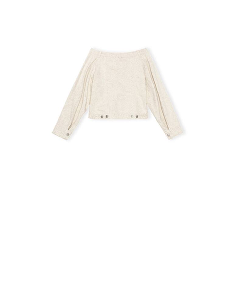 rinascente Ganni Giacca di jeans off-shoulder