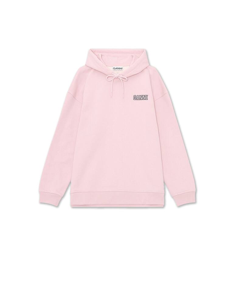 Ganni Hoodie with logo - pink - picture 5 Ganni Hoodie with logo - pink - picture 5