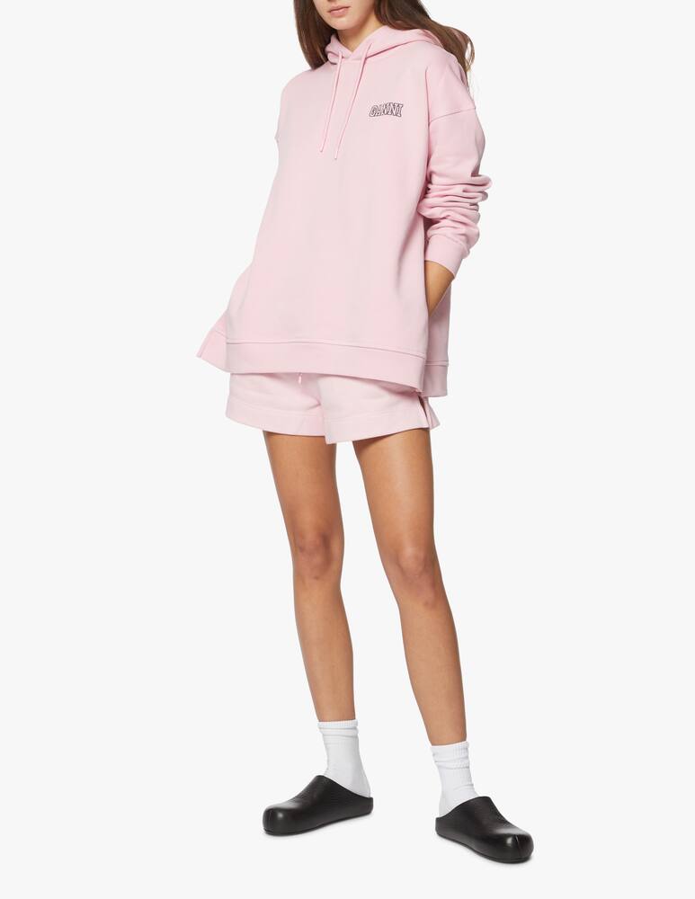 Ganni Hoodie with logo - pink - picture 2 Ganni Hoodie with logo - pink - picture 2