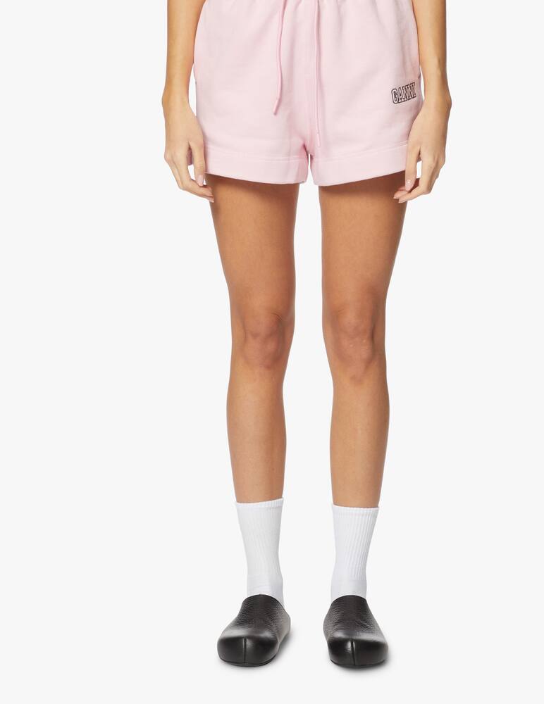 rinascente Ganni Short with logo - pink