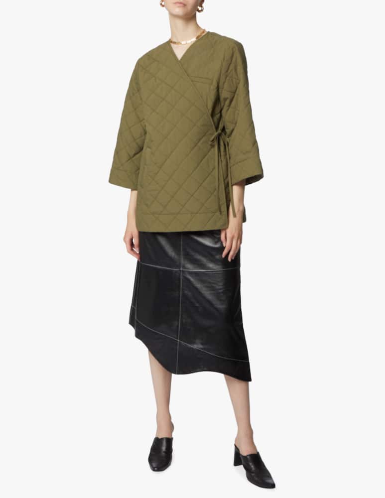 Ganni Leather midi skirt - picture 1 Ganni Leather midi skirt - picture 1