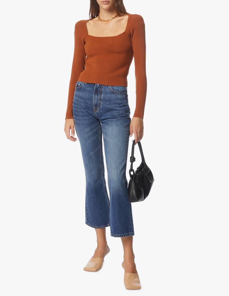 Ganni Jeans cropped a vita alta - immagine 1 Ganni Jeans cropped a vita alta - immagine 1