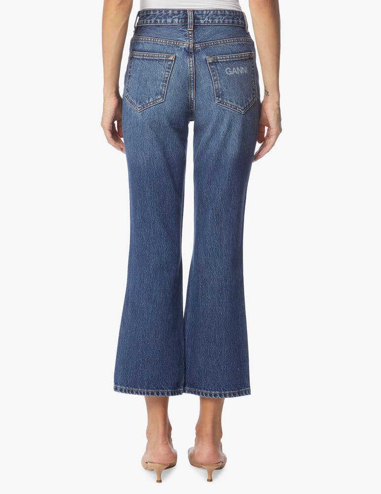 rinascente Ganni High rise cropped jeans