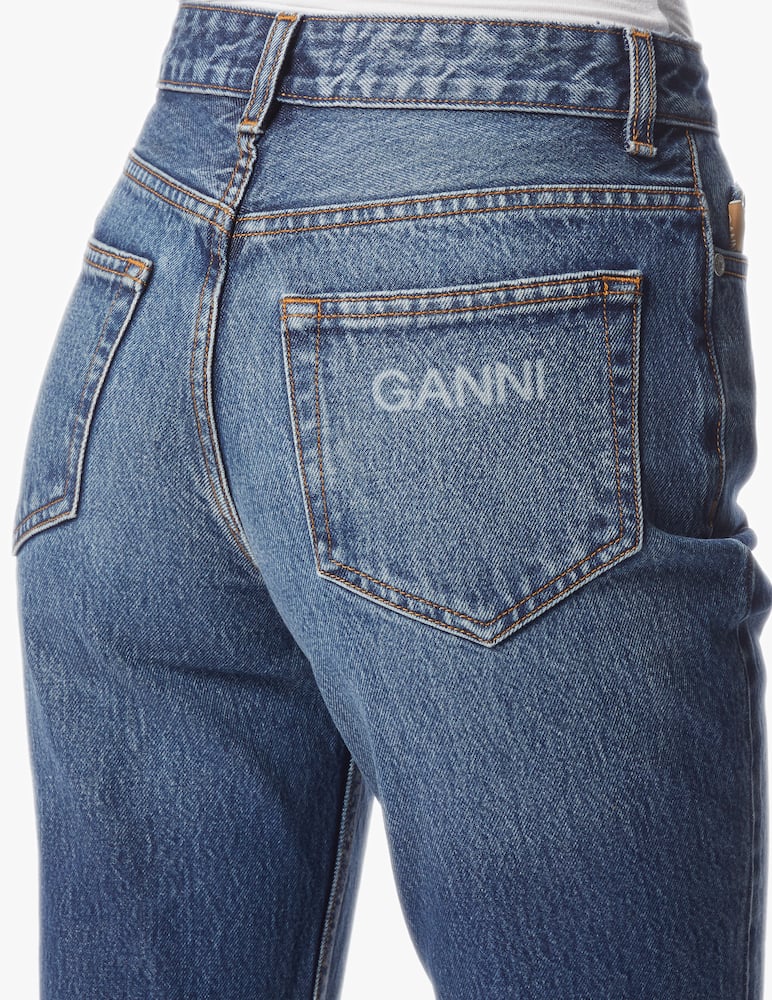 Ganni Jeans cropped a vita alta - immagine 4 Ganni Jeans cropped a vita alta - immagine 4