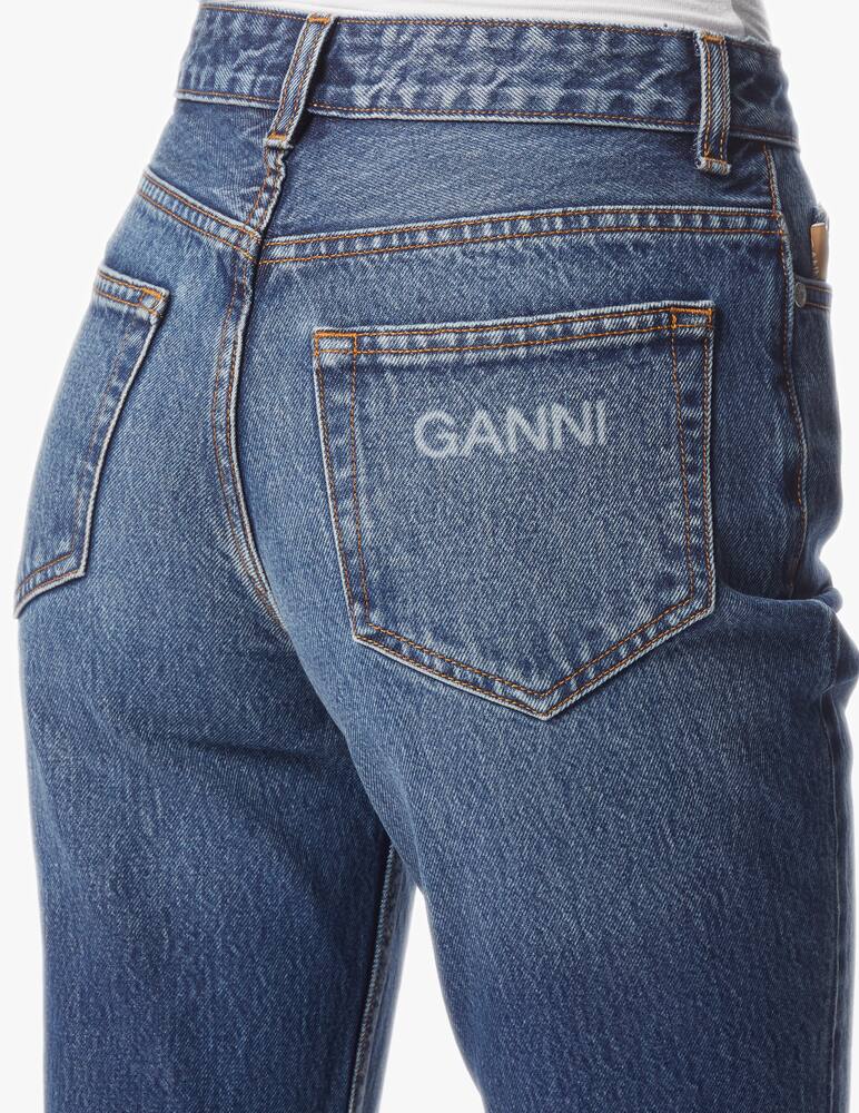 rinascente Ganni High rise cropped jeans