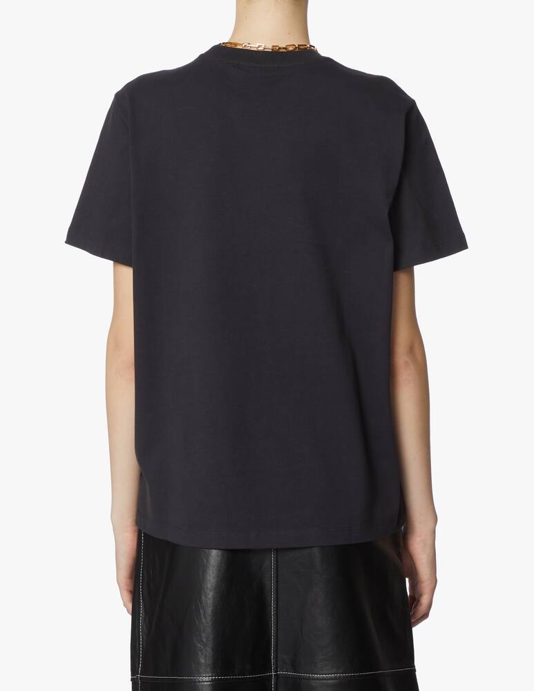 rinascente Ganni T-shirt in cotone con logo