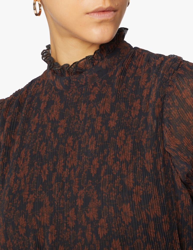 rinascente Ganni Long sleeved midi dress