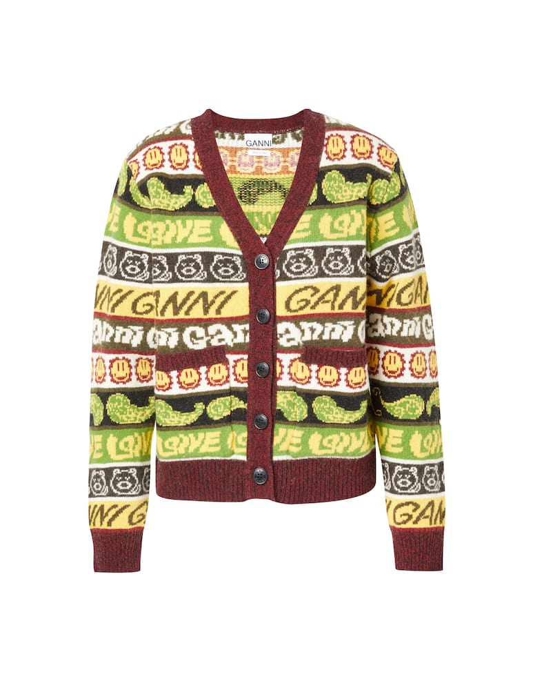 rinascente Ganni Wool blend cardigan