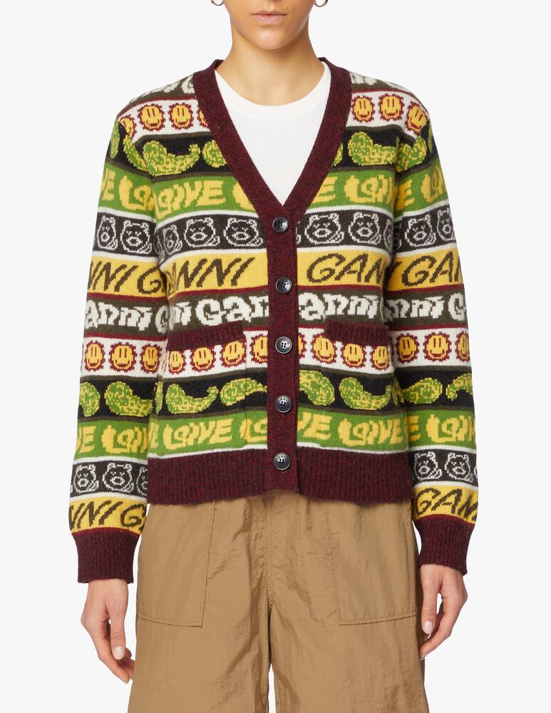 rinascente Ganni Wool blend cardigan