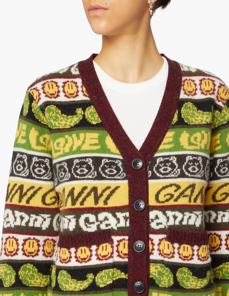 rinascente Ganni Wool blend cardigan