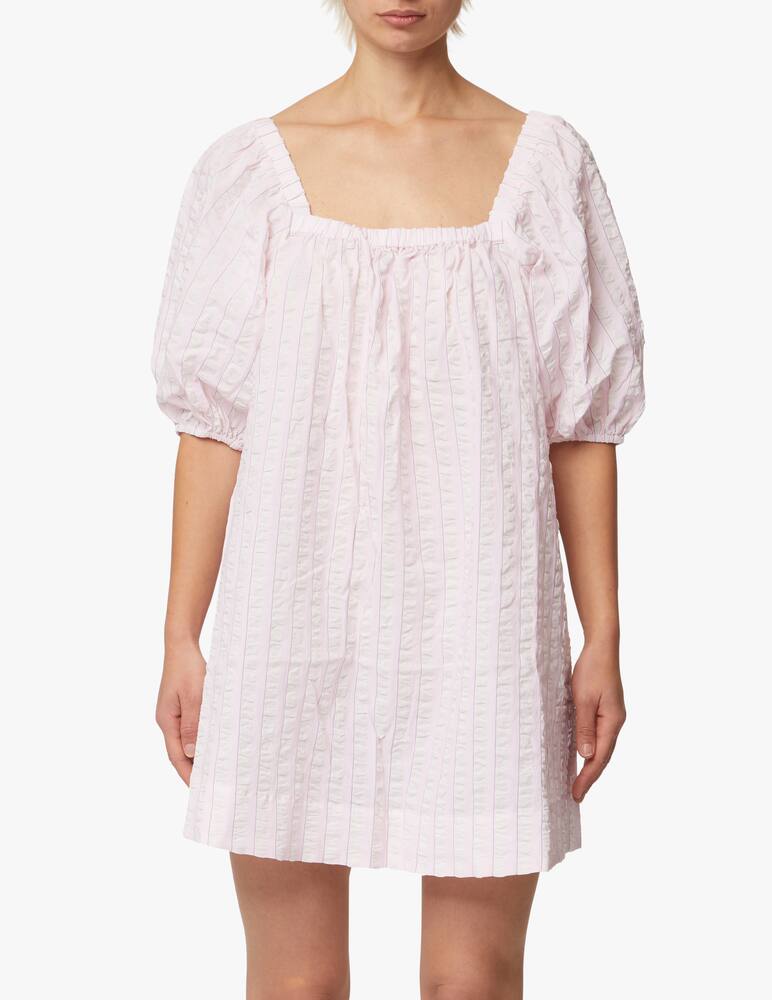 Ganni Capsule Dreambeat cotton mini dress - pink - picture 2 Ganni Capsule Dreambeat cotton mini dress - pink - picture 2
