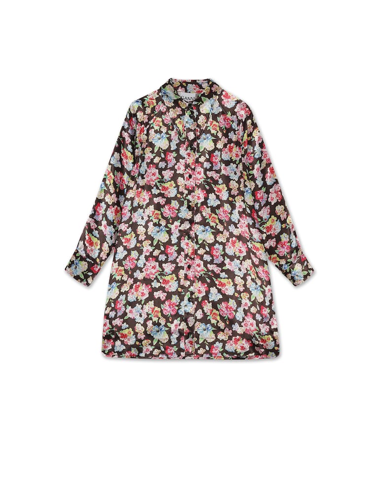 Ganni Vestito mini a camicia oversize Capsule Dreambeat - nero - immagine 5