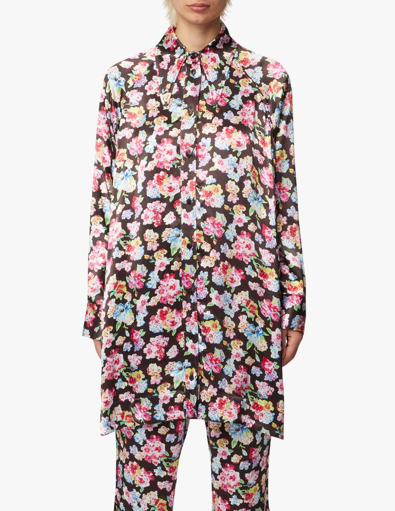 rinascente Ganni Vestito mini a camicia oversize Capsule Dreambeat - nero