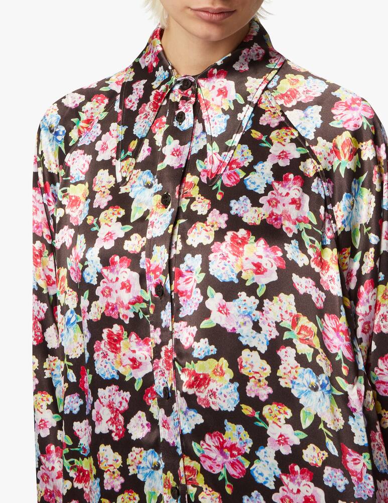 rinascente Ganni Vestito mini a camicia oversize Capsule Dreambeat - nero