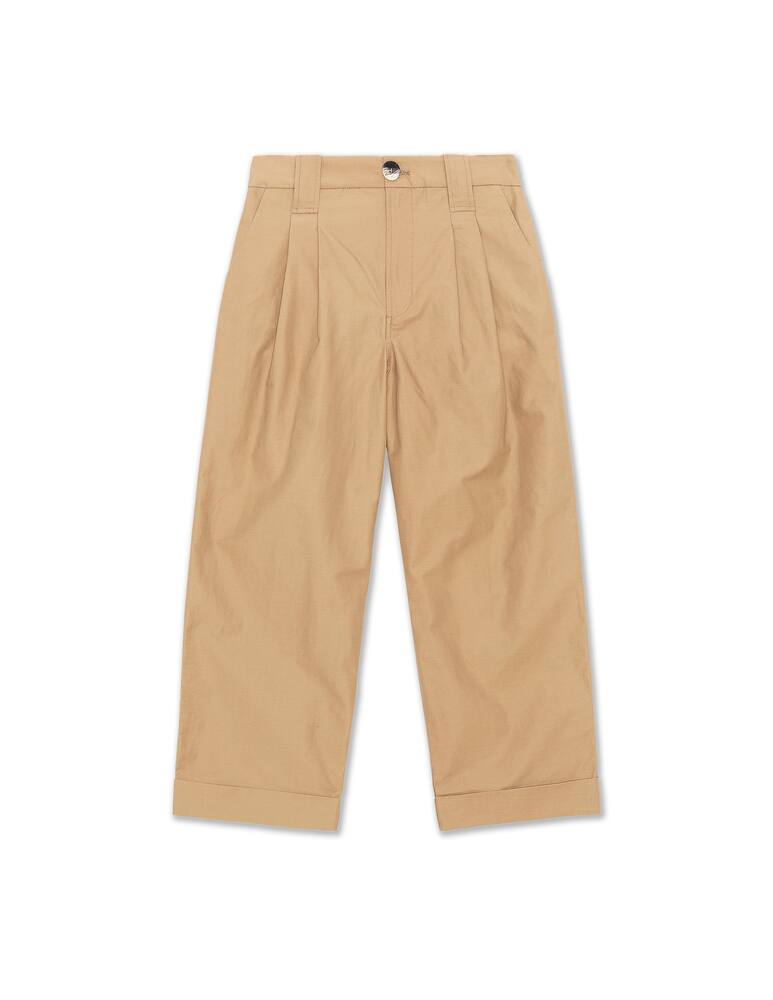 rinascente Ganni High rise straight trousers - beige