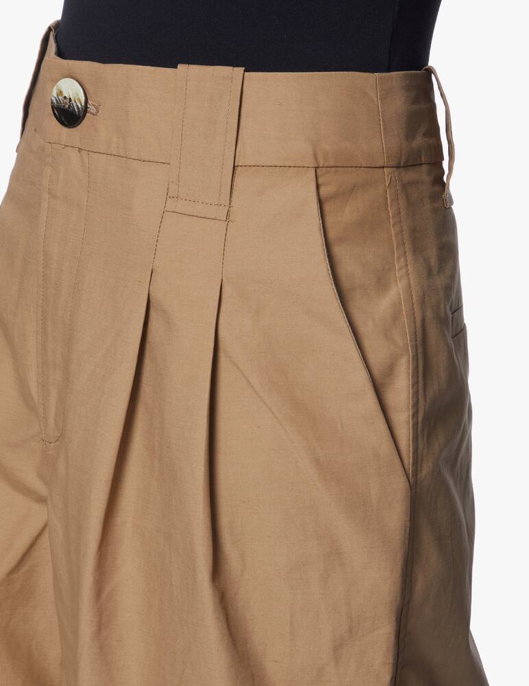 rinascente Ganni High rise straight trousers - beige