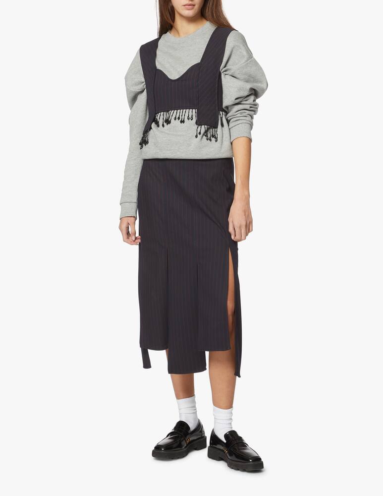 Ganni Maxi asymmetric skirt pannel - blue - picture 1 Ganni Maxi asymmetric skirt pannel - blue - picture 1