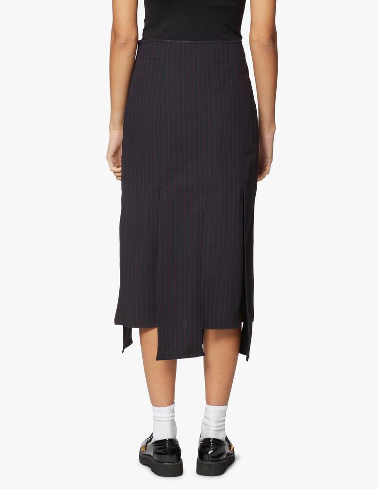 rinascente Ganni Maxi asymmetric skirt pannel - blue