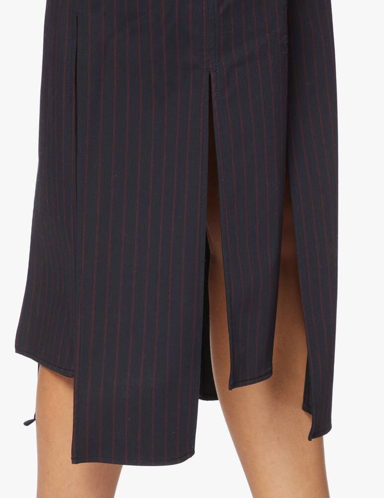 rinascente Ganni Maxi asymmetric skirt pannel - blue