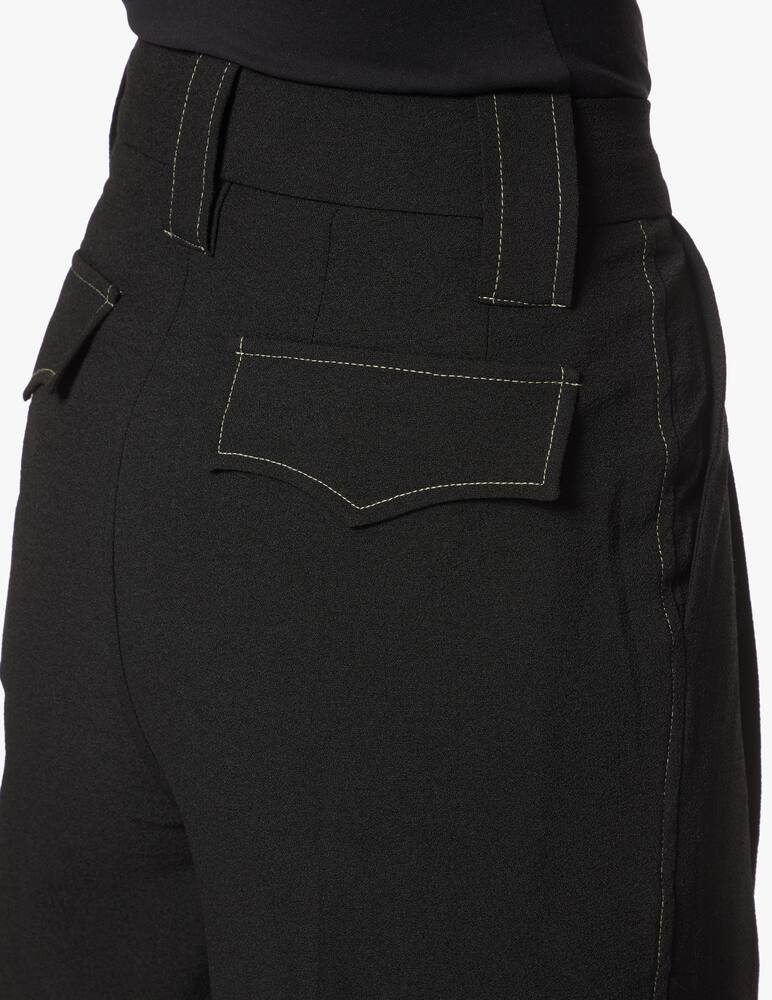 rinascente Ganni Pantaloni a vita alta e gamba dritta - nero