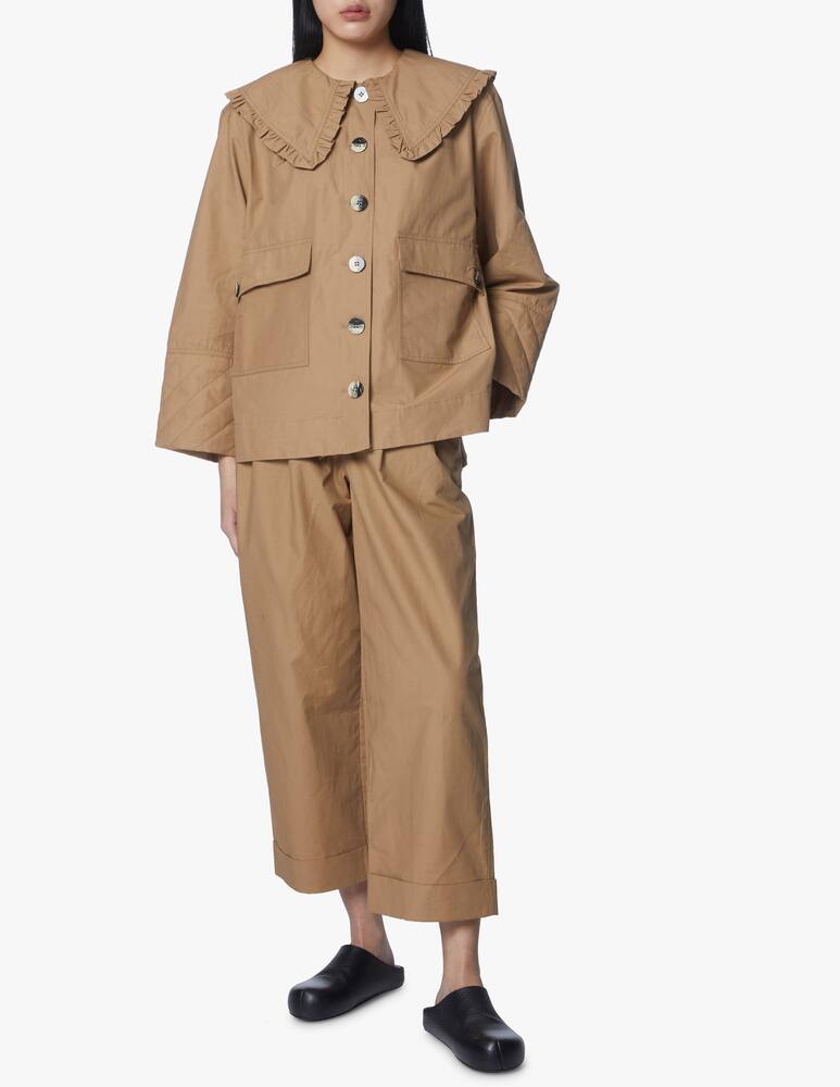 rinascente Ganni Giacca con tasche e collare grande - beige