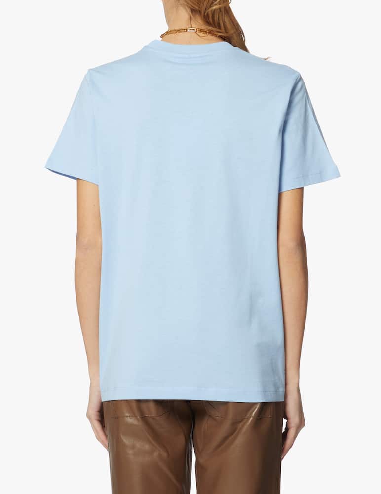 Ganni Smile crewneck t-shirt - light blue - picture 3 Ganni Smile crewneck t-shirt - light blue - picture 3