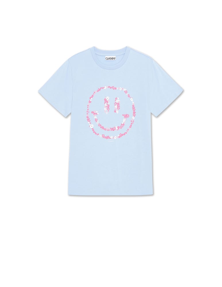 Ganni Smile crewneck t-shirt - light blue - picture 5 Ganni Smile crewneck t-shirt - light blue - picture 5