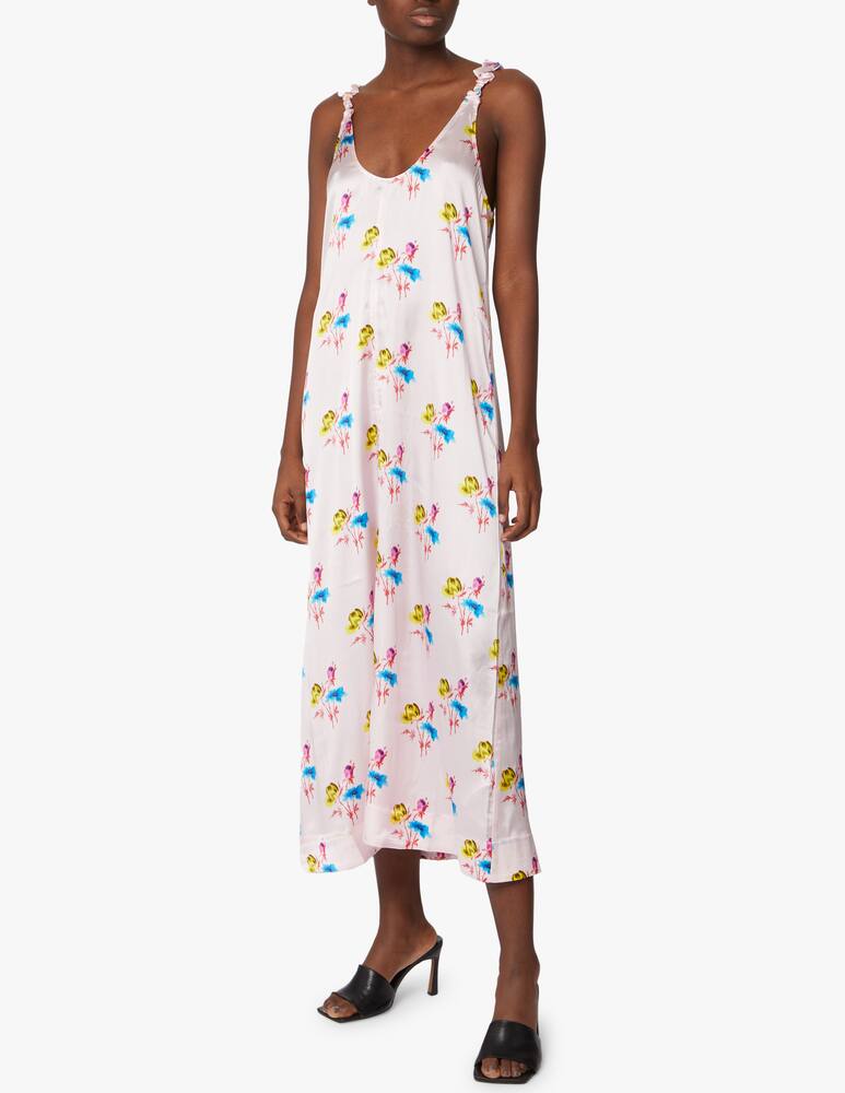 rinascente Ganni Floral midi dress - pink