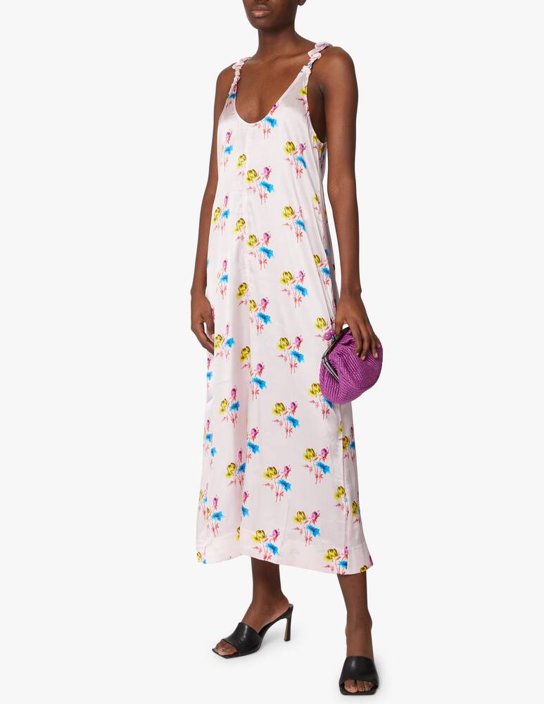 rinascente Ganni Floral midi dress - pink
