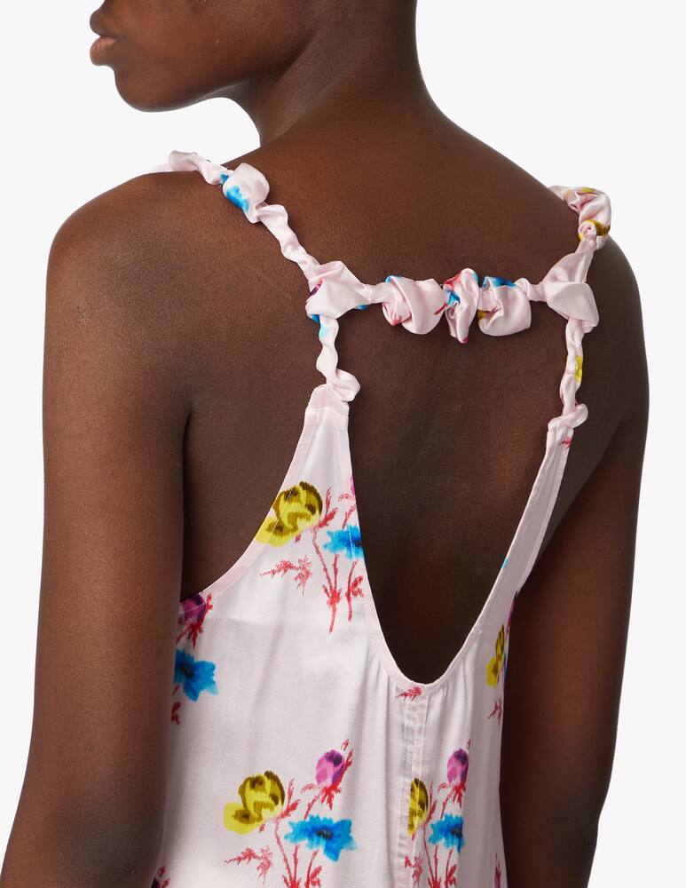 rinascente Ganni Floral midi dress - pink