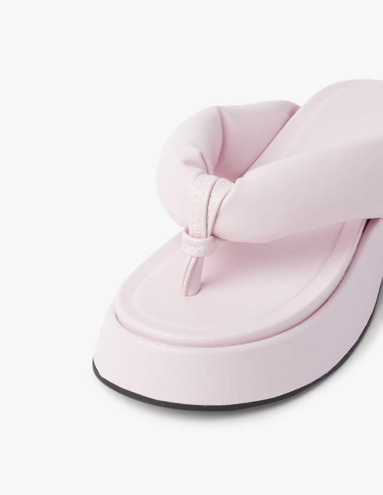 rinascente Ganni Sandali bassi infradito imbottiti - viola