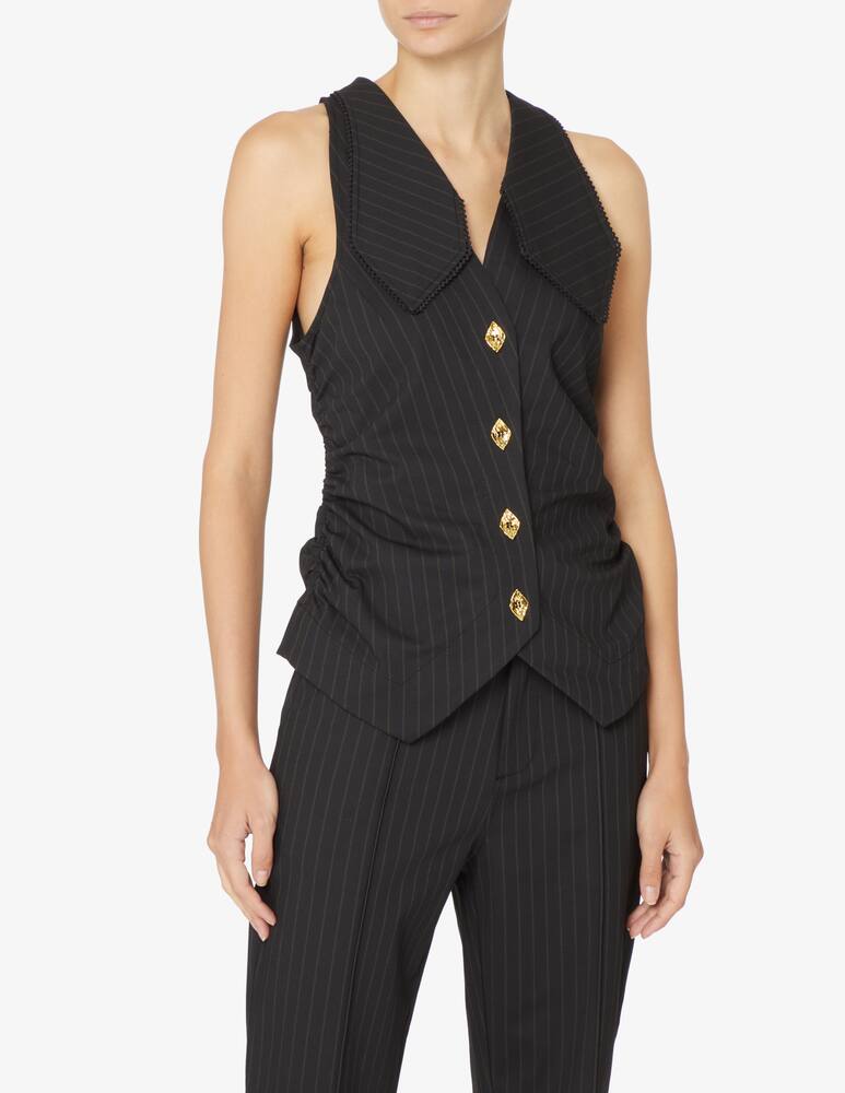 Ganni Vest with bottons - Black - picture 1 Ganni Vest with bottons - Black - picture 1