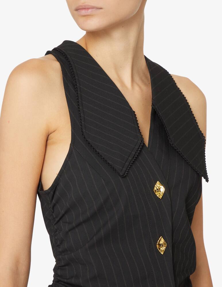 Ganni Vest with bottons - Black - picture 4 Ganni Vest with bottons - Black - picture 4
